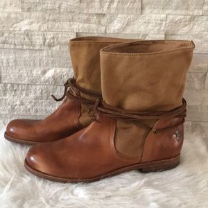 Patricia Nash Sabbia Boots leather & canvas 8.5